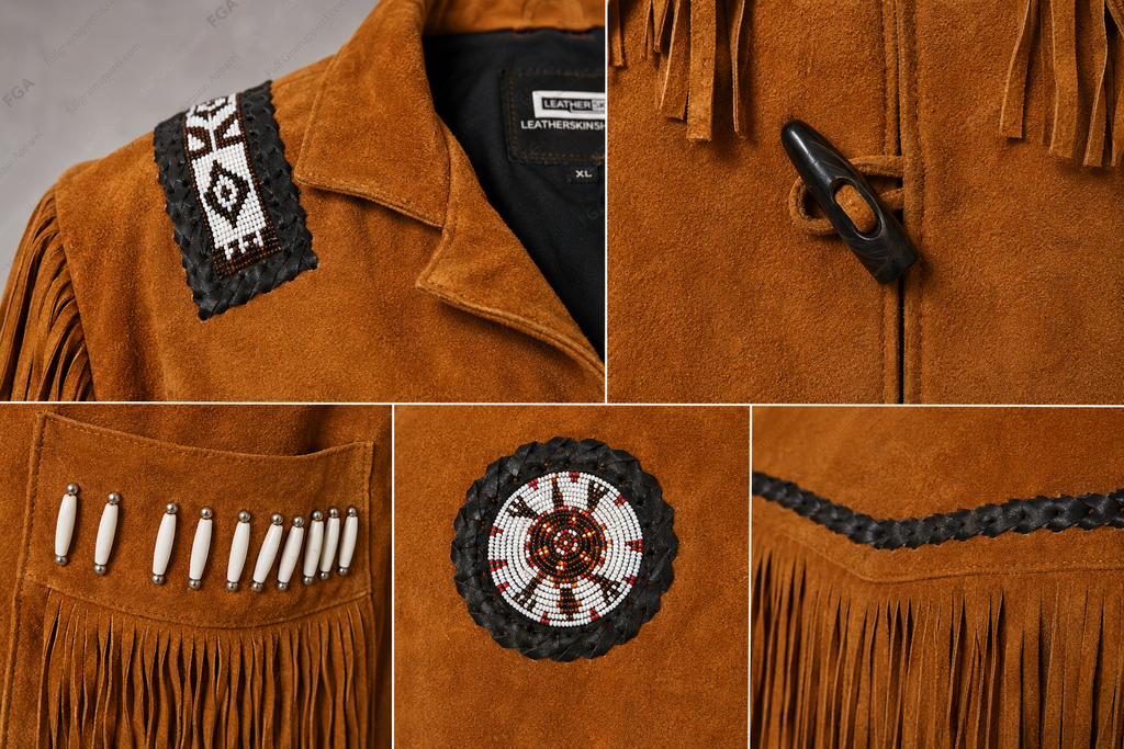 Men's Western Fringe Suede Jacket | Cowboy Heritage | Full Grain Apparel