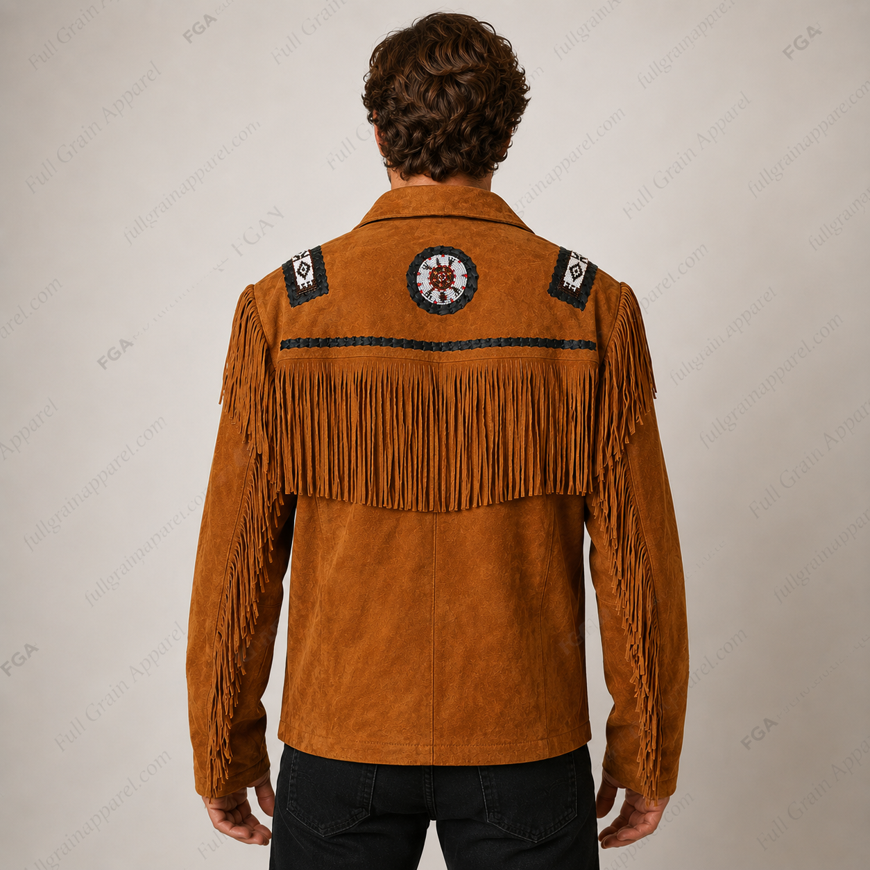 Men's Western Fringe Suede Jacket | Cowboy Heritage | Full Grain Apparel