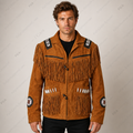 Men's Western Fringe Suede Jacket | Cowboy Heritage | Full Grain Apparel