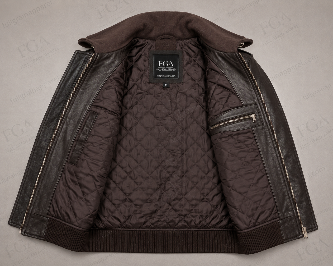 Women's Vintage Brown Leather Bomber Jacket with Hood | Full Grain Apparel