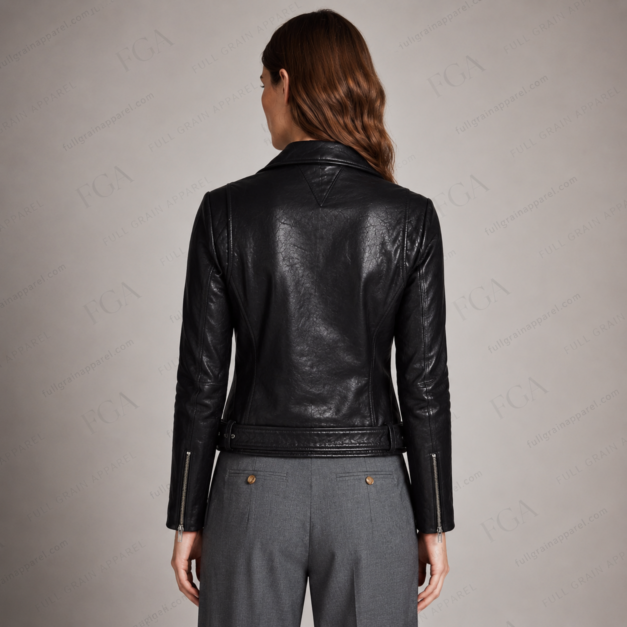 Women's Black Moto Leather Jacket – Premium Biker Style