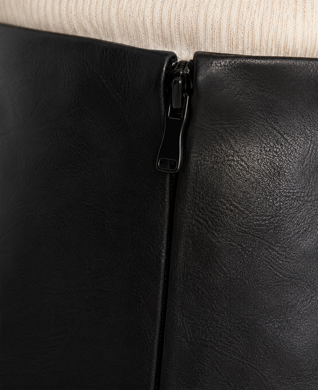 Women's Black Leather Pencil Skirt | High Waist Office Style | Full Grain Apparel