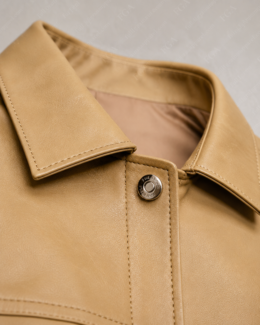 Women's Premium Tan Leather Jumpsuit | Designer Utility Style | Full Grain Apparel