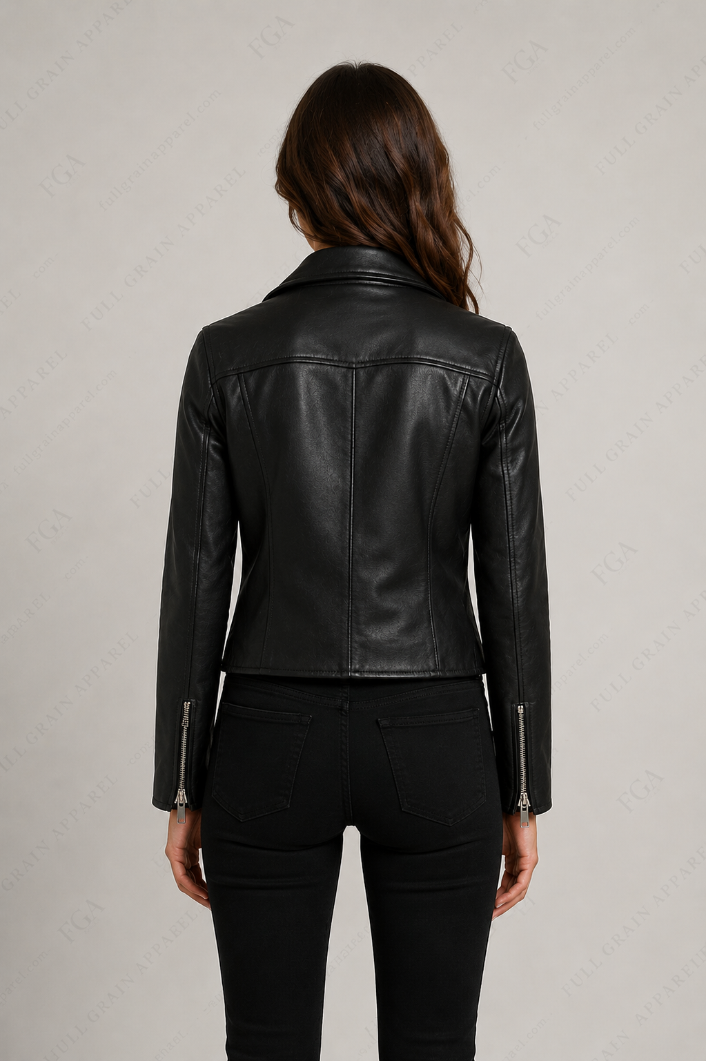 Women's Black Leather Biker Jacket | Classic Moto Style | Full Grain Apparel