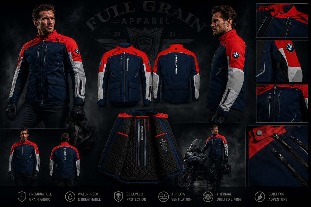 BMW GS Rallye GTX Jacket 2026 | Men’s Enduro Armor | Full Grain Apparel