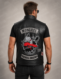 Men’s Mongrel Road Captain Genuine Leather Vest