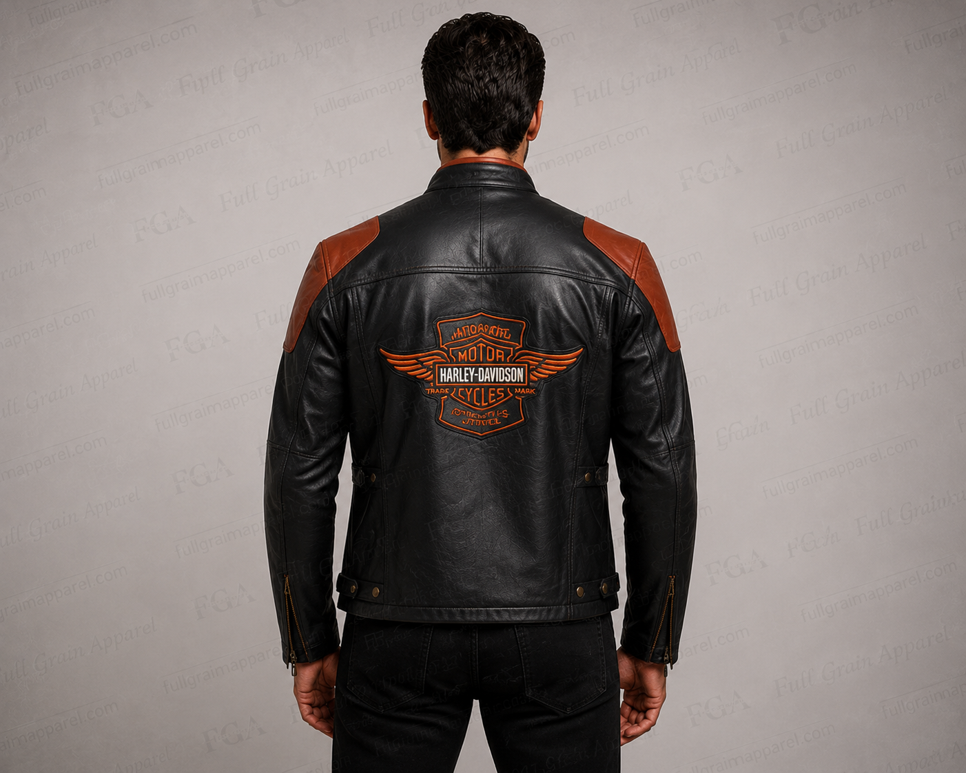 Men's Harley Inspired Cafe Racer Leather Jacket | Full Grain Apparel
