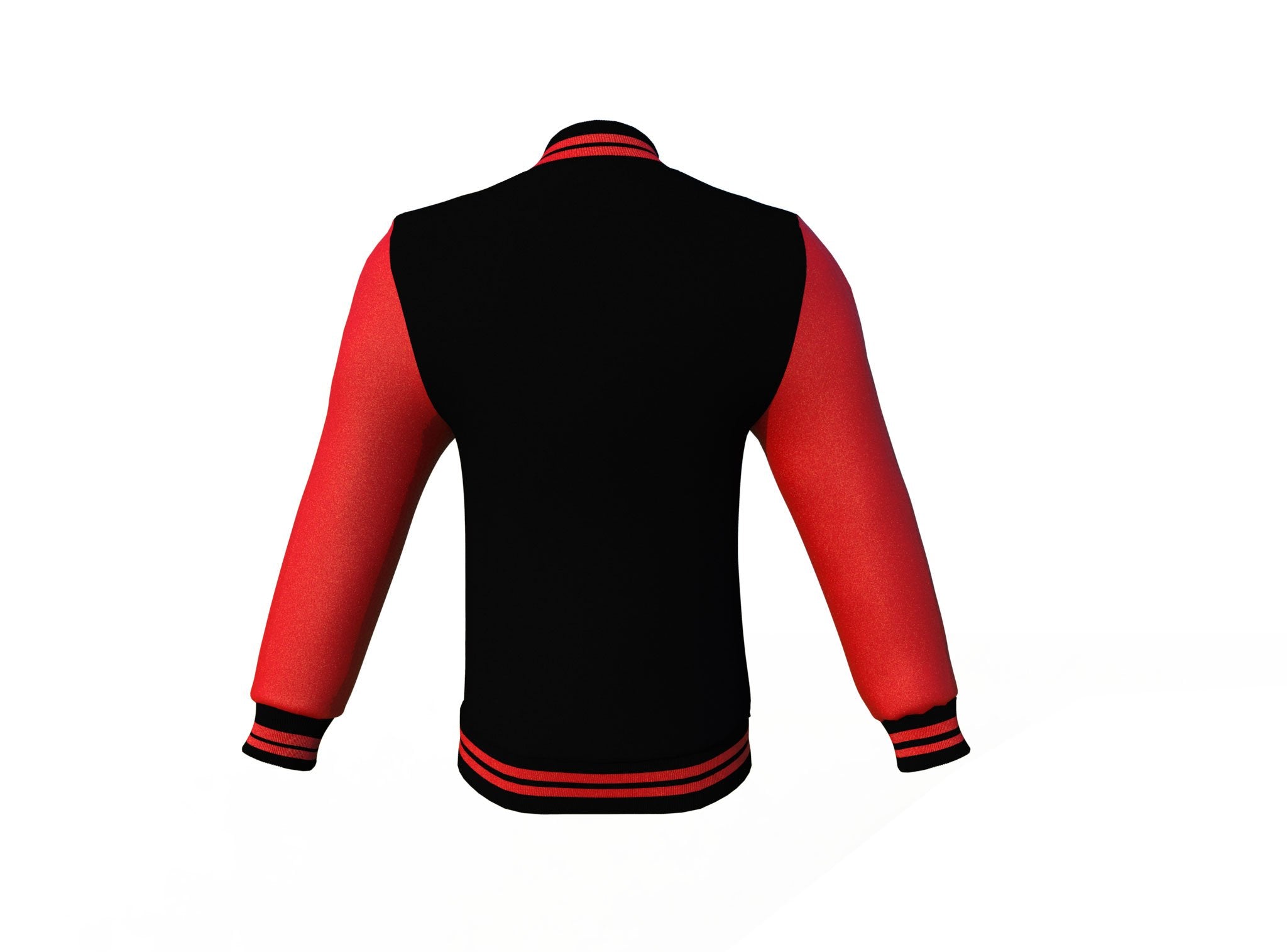 Black & Red Varsity Jacket - Leather Letterman | Full Grain Apparel