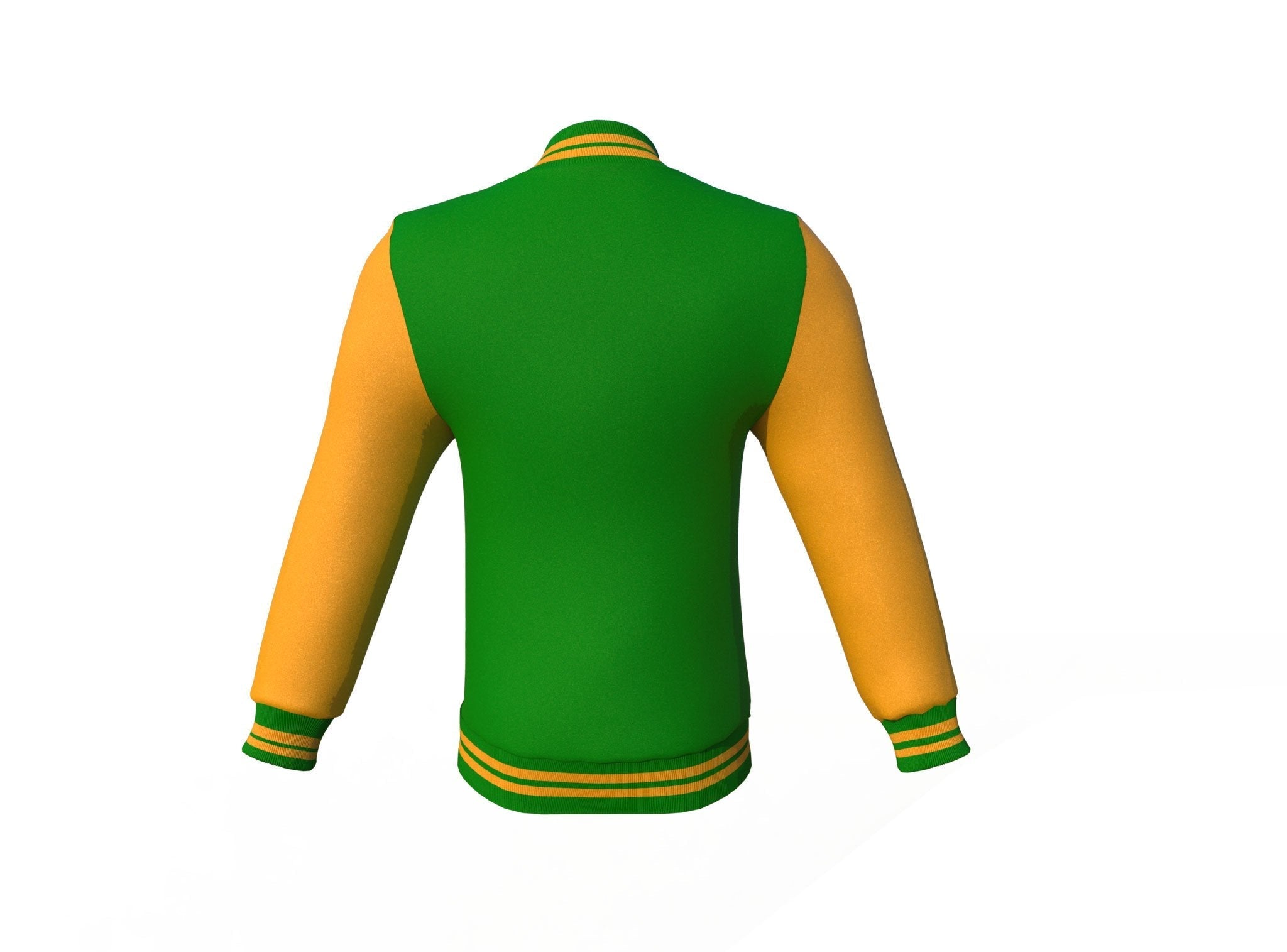 Dark Green & Gold Varsity Jacket - Custom Letterman | Full Grain Apparel