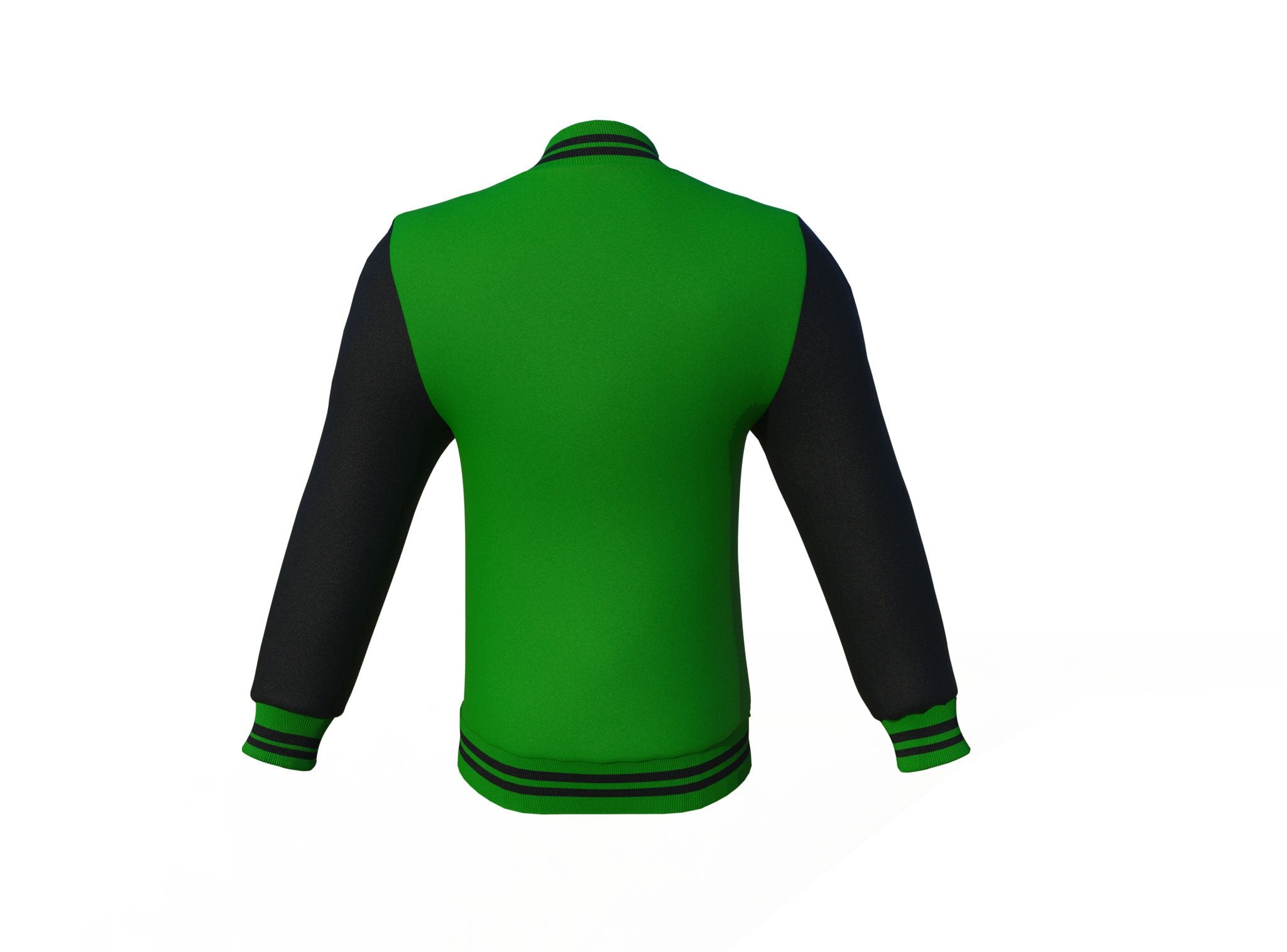 Dark Green & Black Varsity Jacket - Custom Letterman | Full Grain Apparel
