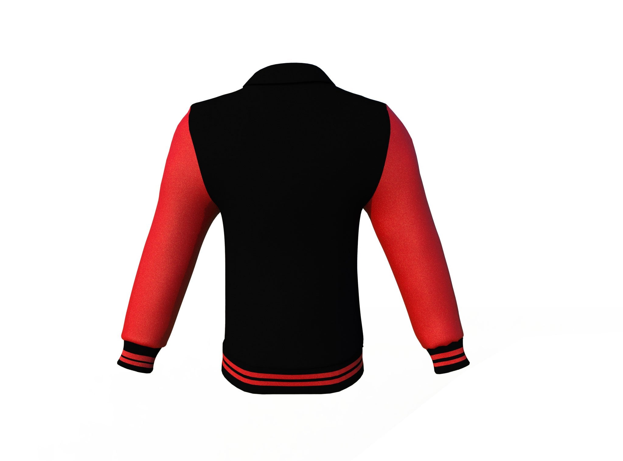 Black & Red Varsity Jacket - Leather Letterman | Full Grain Apparel