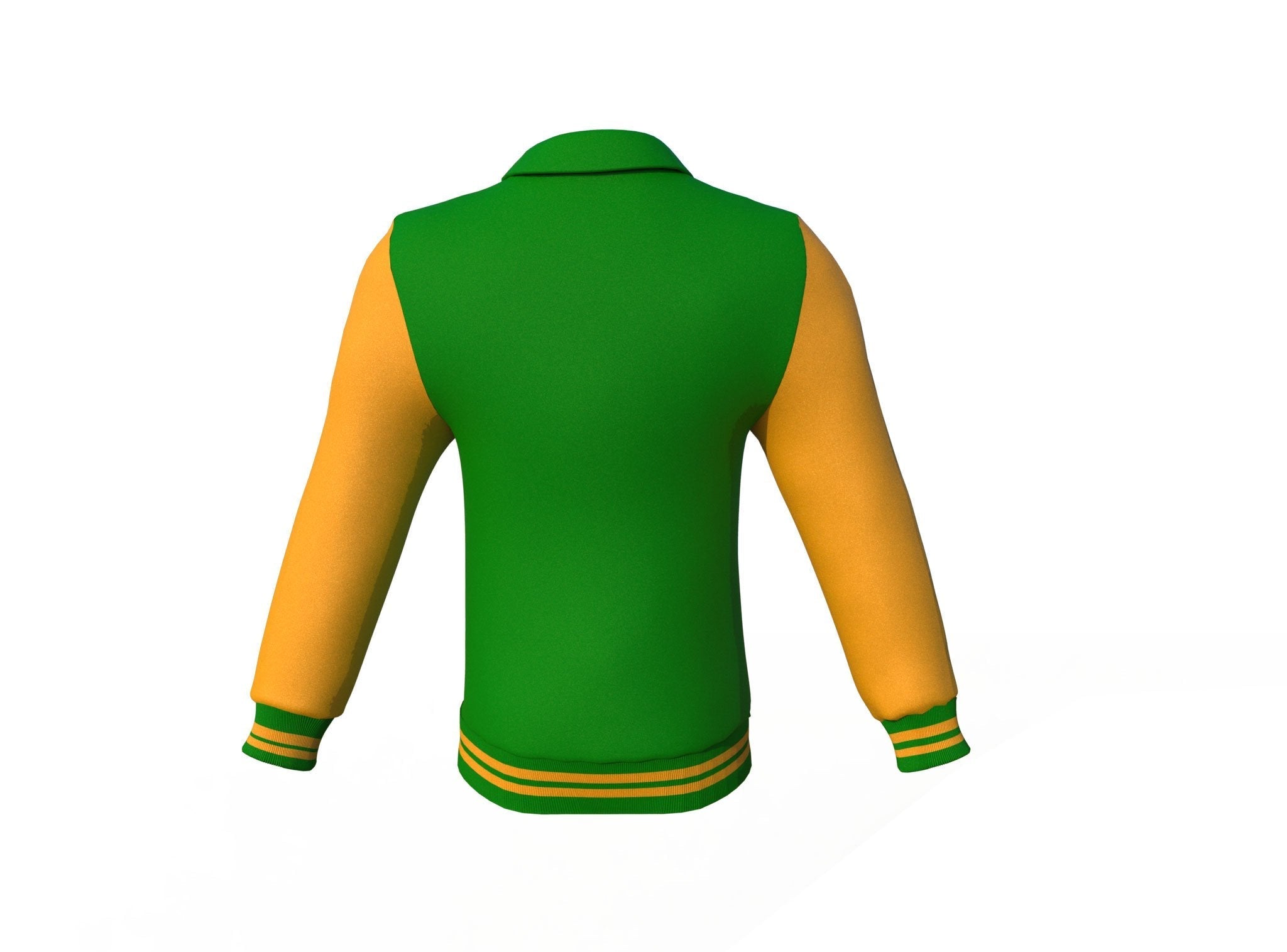 Dark Green & Gold Varsity Jacket - Custom Letterman | Full Grain Apparel
