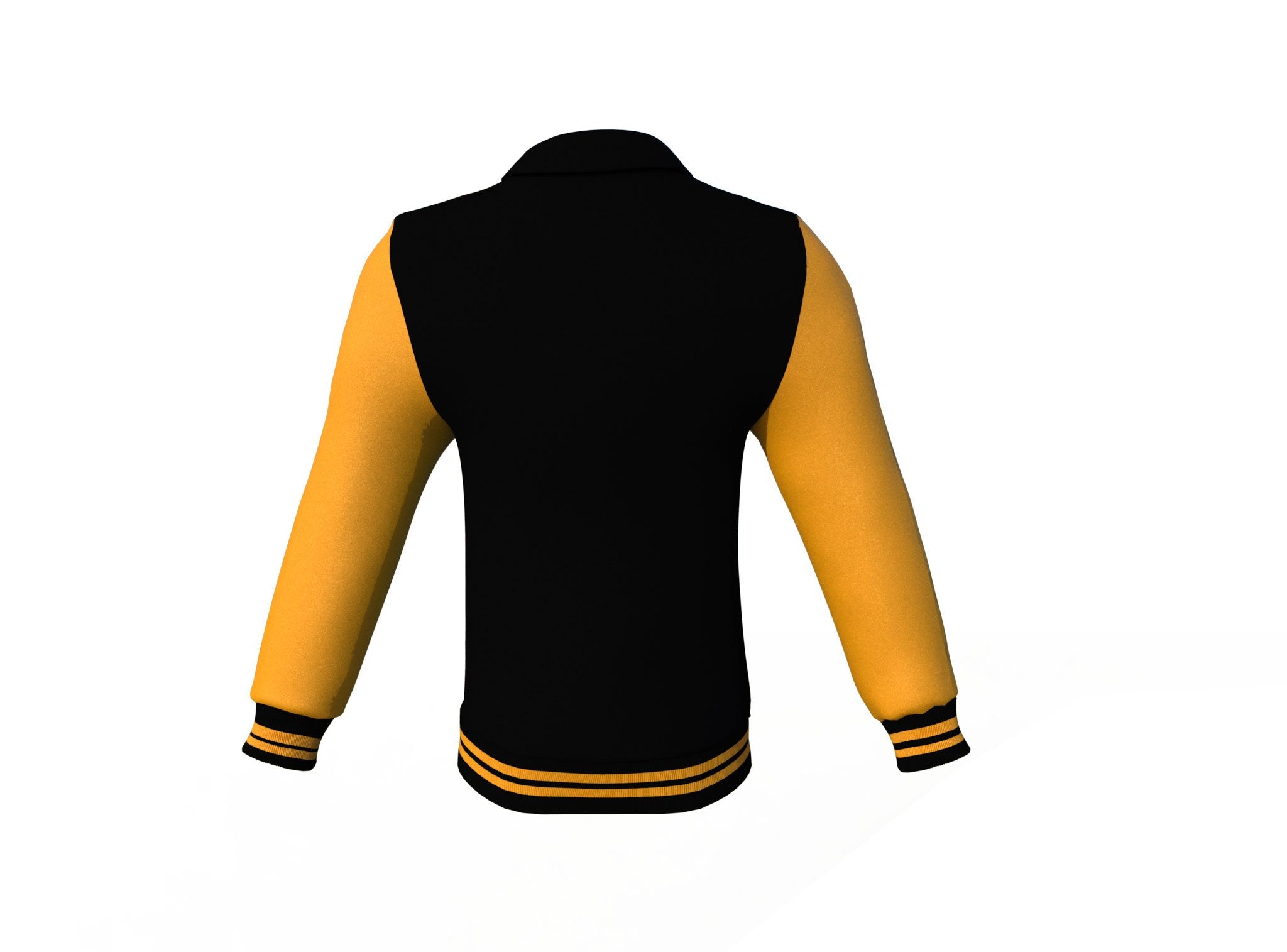 Black & Gold Varsity Jacket - Custom Letterman | Full Grain Apparel