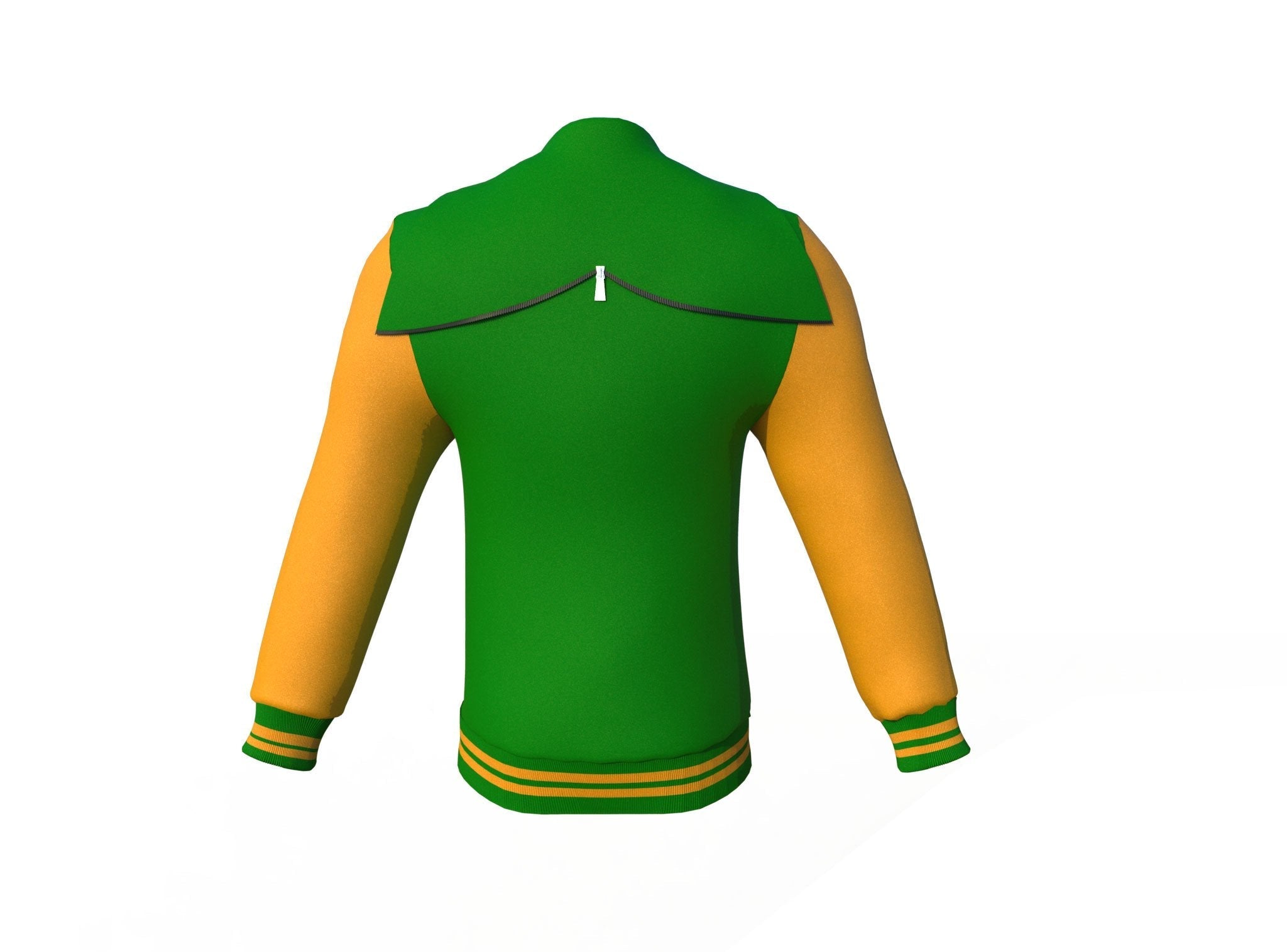 Dark Green & Gold Varsity Jacket - Custom Letterman | Full Grain Apparel