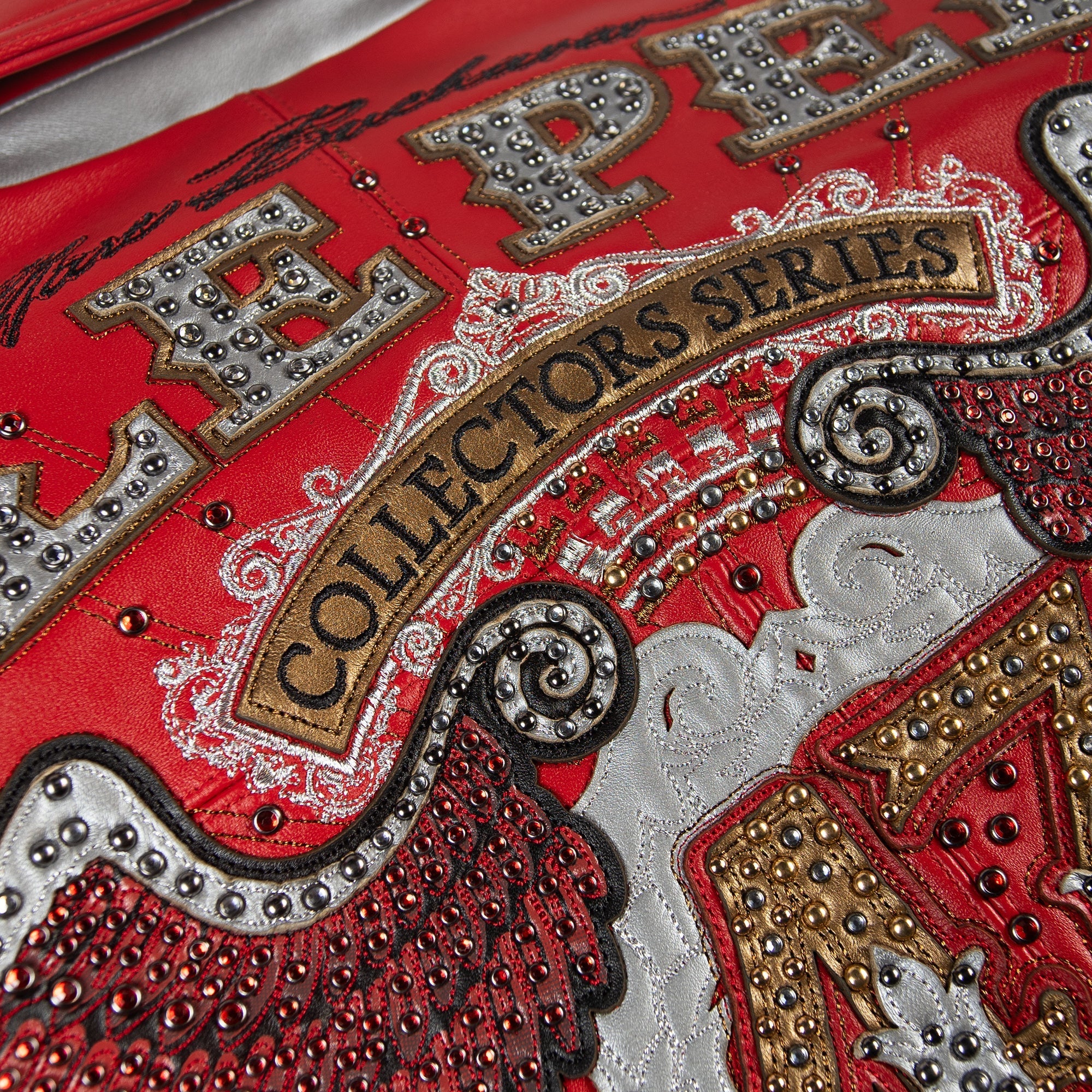 Men’s "47th-Anniversary" Collector’s Series | 100% Genuine Full-Grain Cowhide | Pelle Pelle Inspired Red Urban Luxury Jacket | Full Grain Apparel