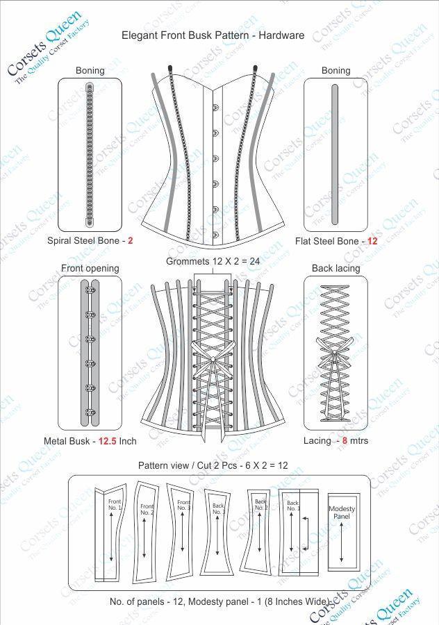 Red Corset with Strap & Faux Leather Pouch | Full Grain Apparel