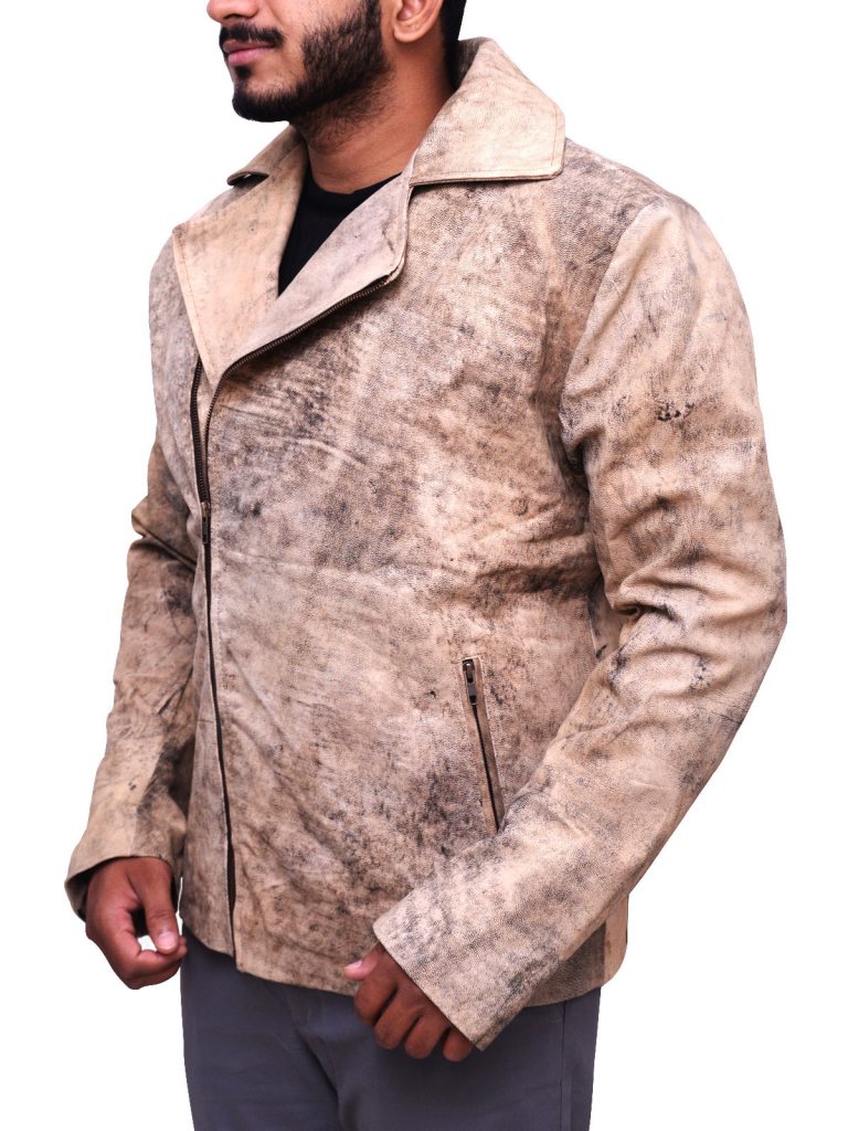 Men’s Distressed Brown Biker Jacket | Classic Vintage Moto | Full Grain Apparel
