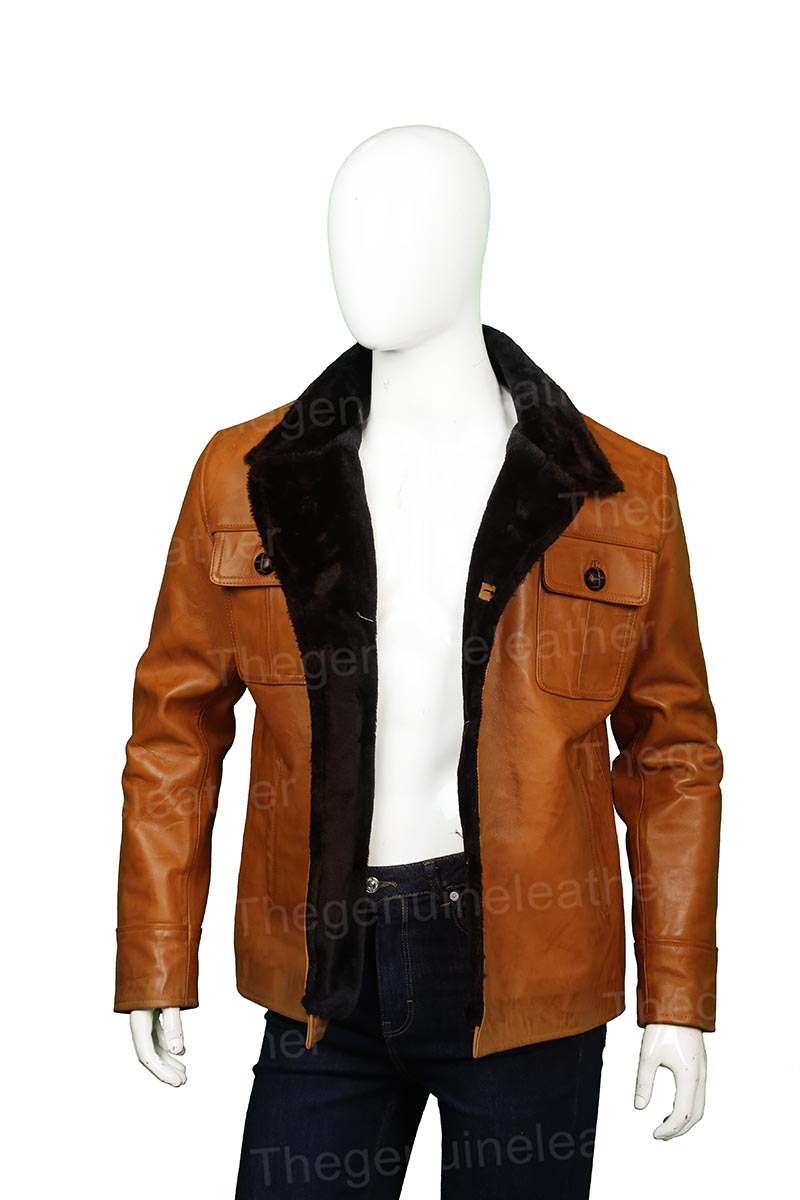 Men’s Fargo Dodd Gerhardt Shearling Jacket | Rugged Mid-Century Authority | Full Grain Apparel