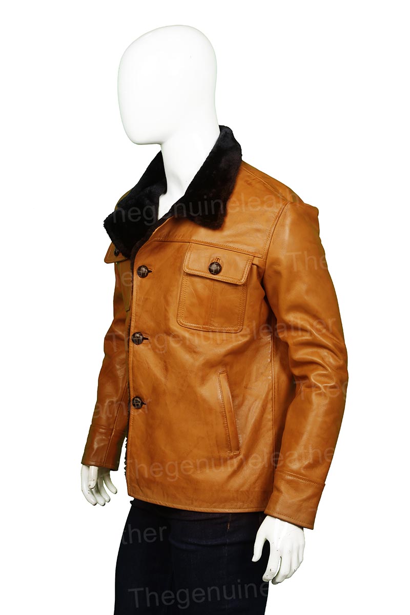 Men’s Fargo Dodd Gerhardt Shearling Jacket | Rugged Mid-Century Authority | Full Grain Apparel