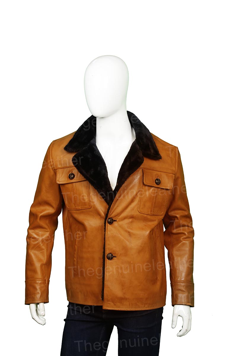 Men’s Fargo Dodd Gerhardt Shearling Jacket | Rugged Mid-Century Authority | Full Grain Apparel