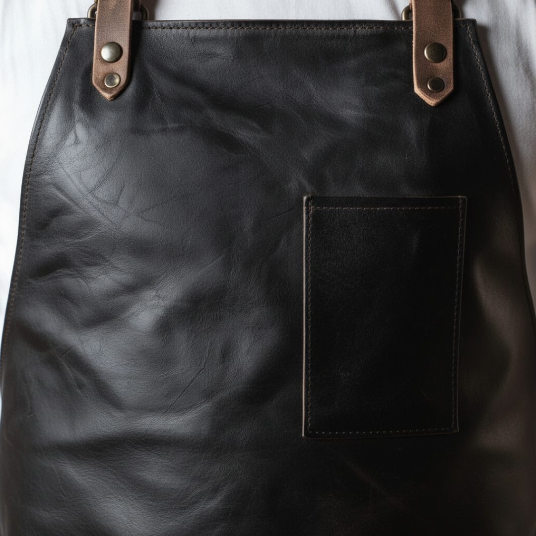 FlameFrenzy Leather Chef Apron