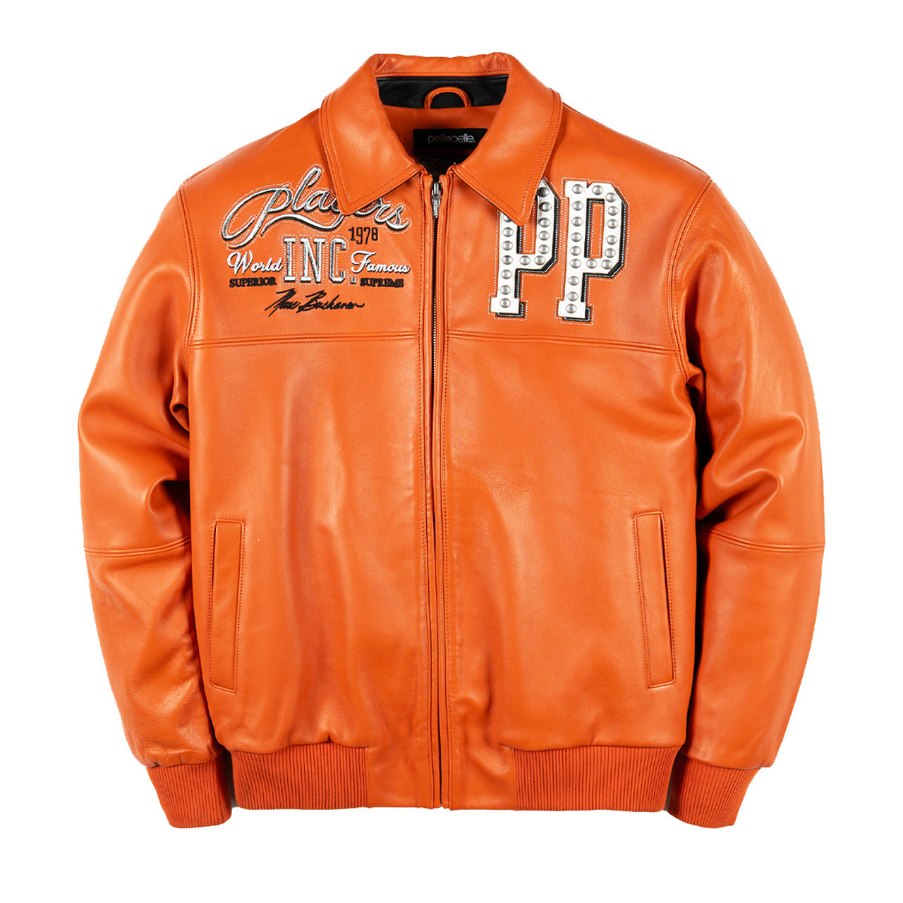 Men’s "Players-Elite" Legacy | 100% Genuine Full-Grain Cowhide | Pelle Pelle Inspired Luxury Urban Leather Jacket | Full Grain Apparel