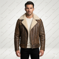 Men's B3 Shearling Leather Aviator Jacket | Vintage Flight Style | Full Grain Apparel