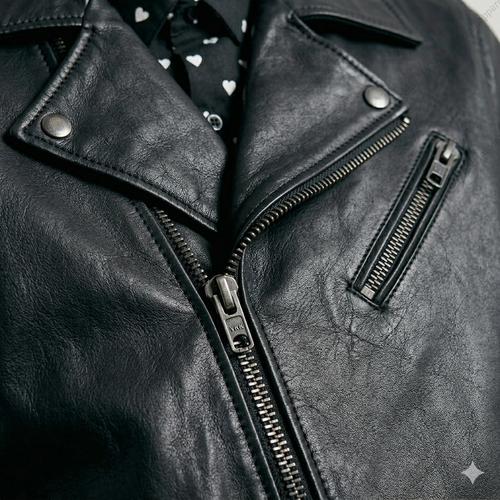 Men's Black Leather Cafe Racer Jacket | Premium Moto Style | Full Grain Apparel