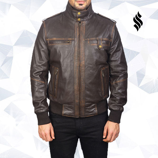 The "Glen Street" Brown Leather Bomber | Urban Heritage Edition | Full Grain Apparel