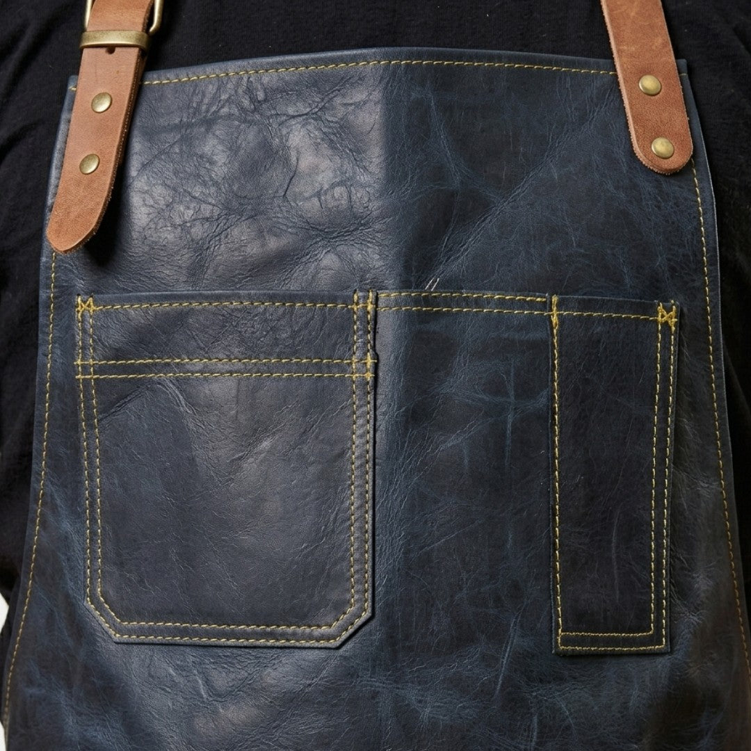 GrillMaster's Leather BBQ Apron
