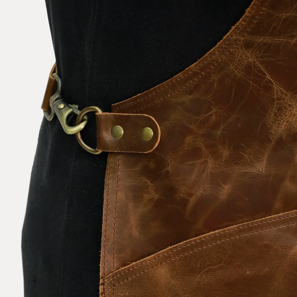 Adjustable strap detail on IronGuard BlackSmith Apron