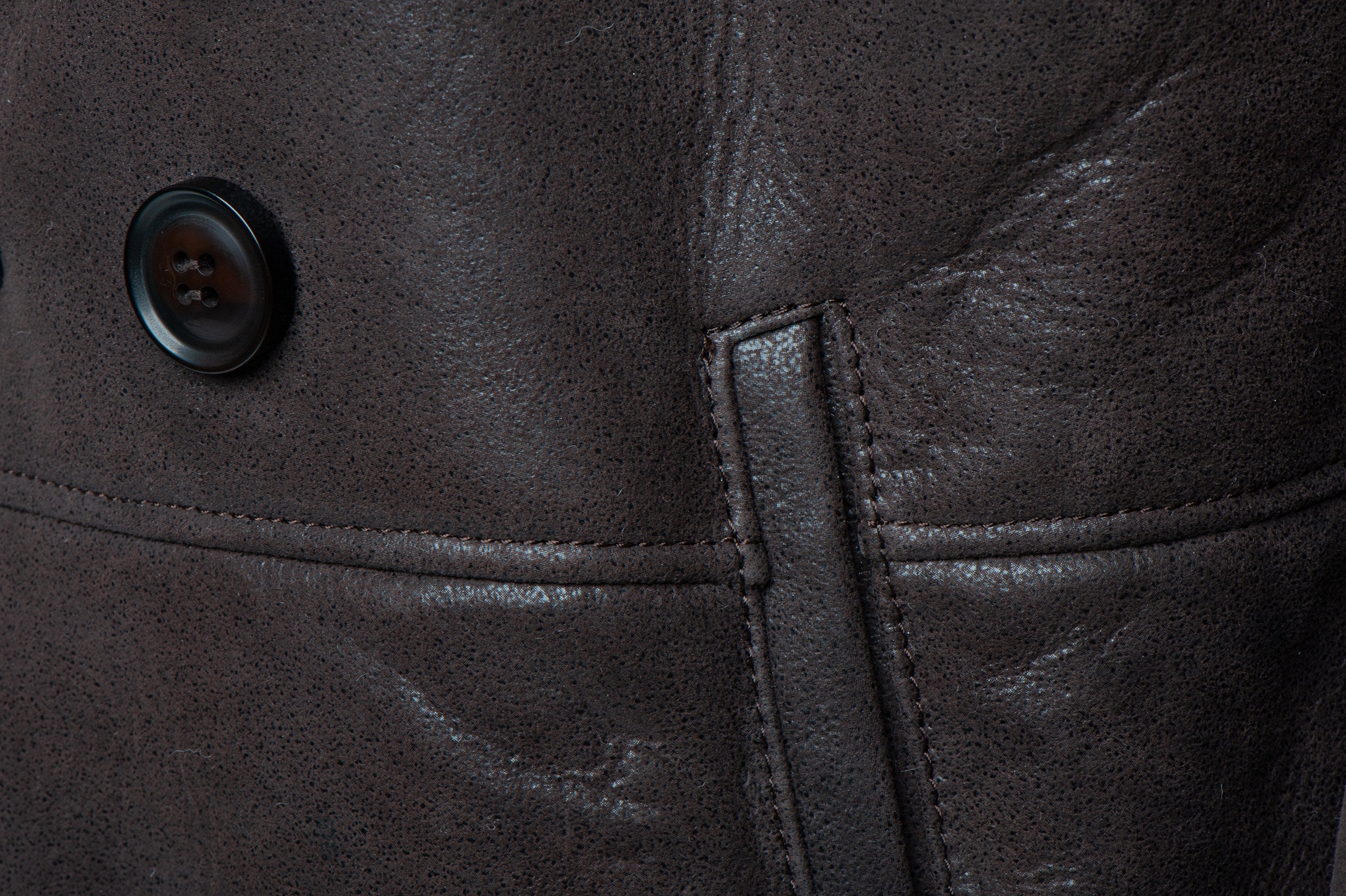 Men's Jozef's 3/4 Length Brown Shearling Coat | Spanish Merino | Full Grain Apparel