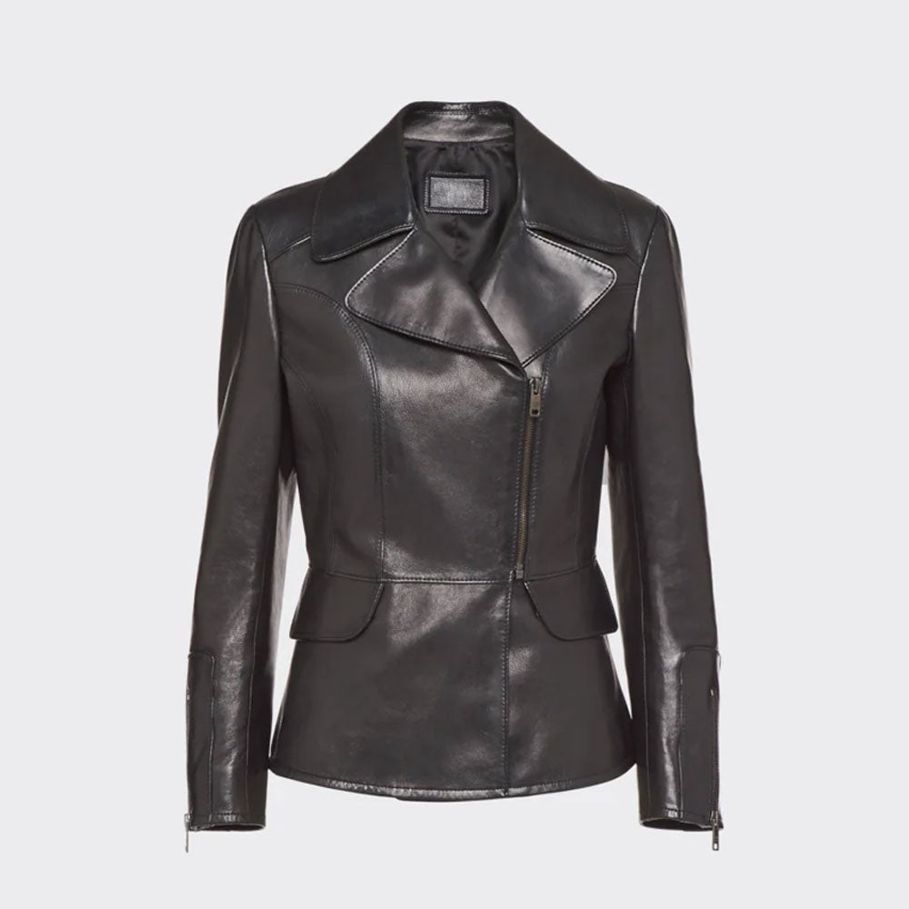 Women’s Biker Leather Jacket | Essential Full-Grain Moto | Full Grain Apparel