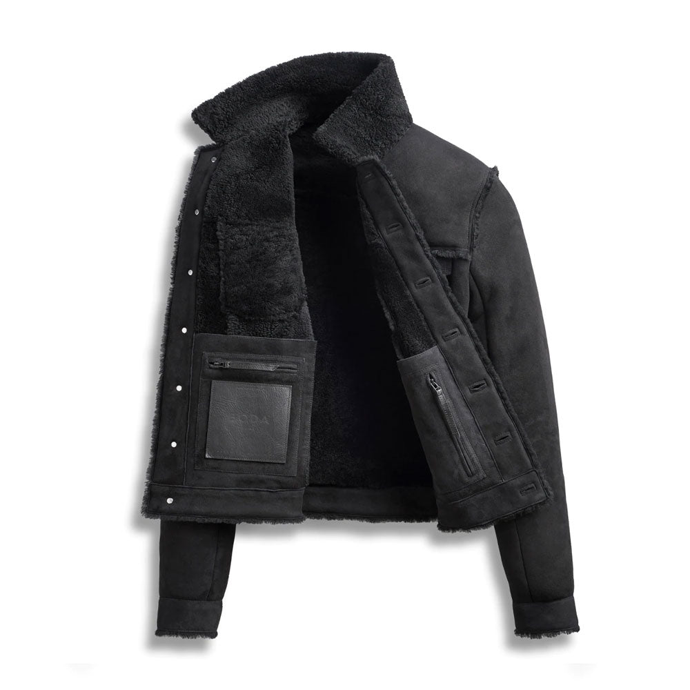 Men’s Shearling Leather Jacket - Ultimate Winter Aviator | Full Grain Apparel
