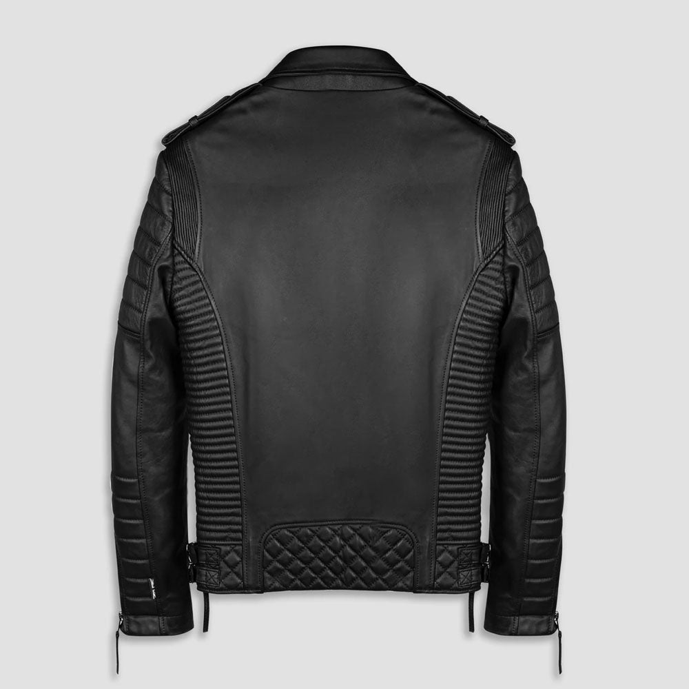 Men’s Vintage Biker Leather Jacket - Heritage Roadster Edition | Full Grain Apparel
