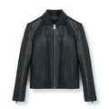 Men’s Black Leather Jacket - Classic Urban Style | Full Grain Apparel