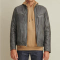 Men’s Greenish Leather Motorbike Moto Jacket | The "Emerald Road" Performance King | Full Grain Apparel