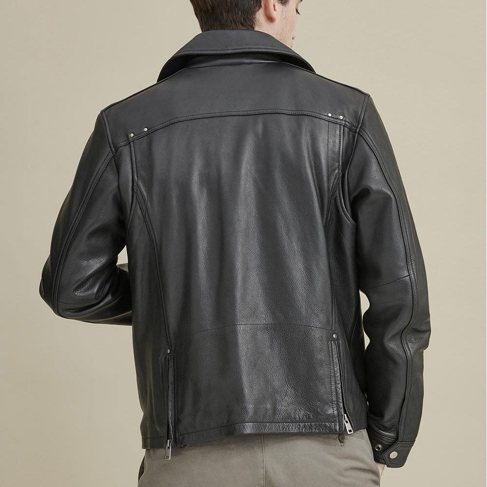 Men’s Real Leather Motorbike Moto Jacket | The Performance Roadster | Full Grain Apparel