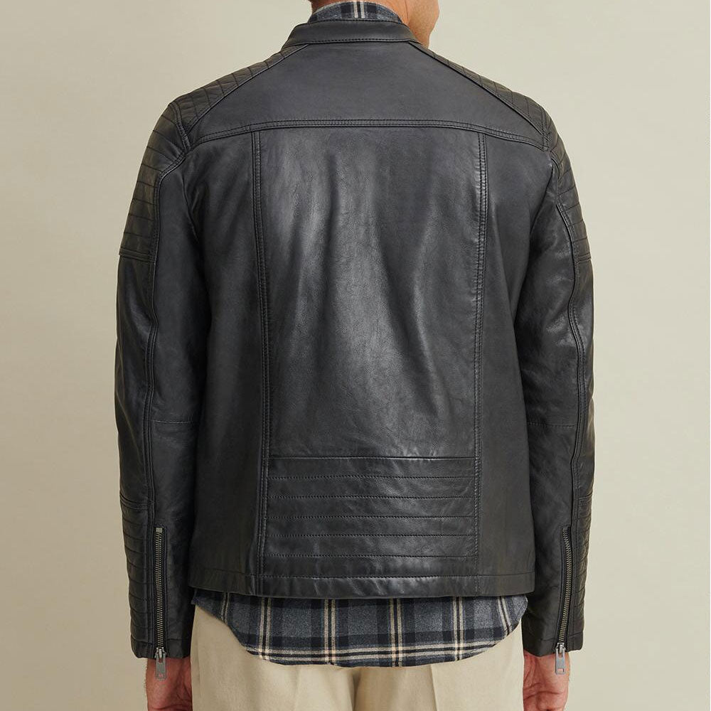 Men’s Genuine Moto Biker Leather Riding Jacket | The Precision Roadster | Full Grain Apparel