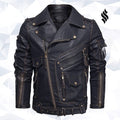 The "Ironclad" Black Moto | Full-Grain Leather Performance | Full Grain Apparel