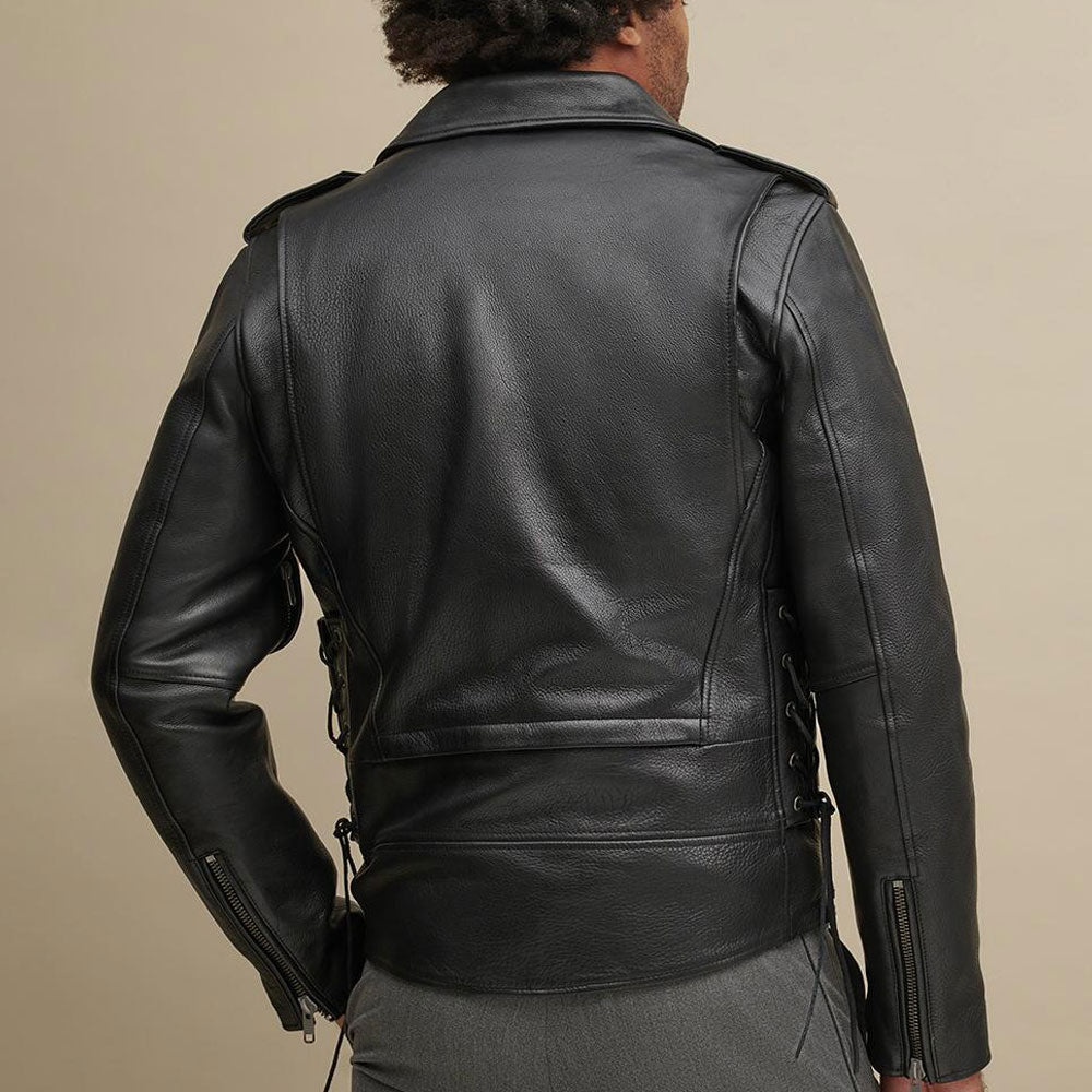 Men’s Leather Rider Jacket | The Essential Highway Commando | Full Grain Apparel
