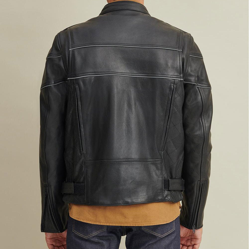Men’s Leather Rider Jacket with Thinsulate™ Lining | The Ultimate Sub-Zero Guardian | Full Grain Apparel