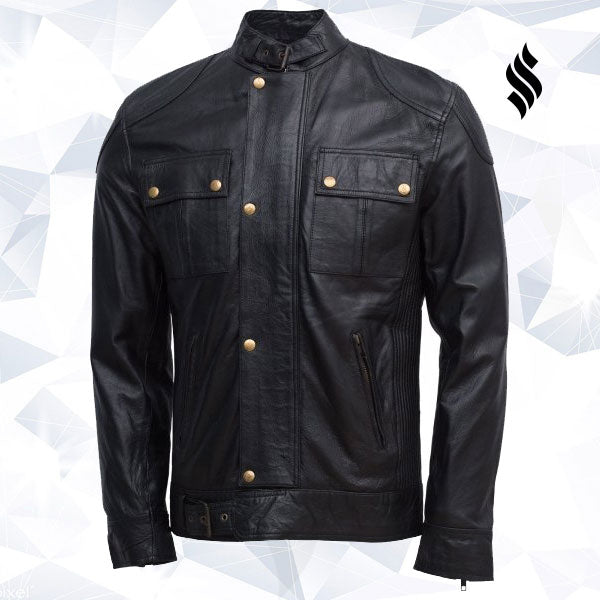 The "Aerolight" | Men’s Ultra-Soft Black Sheepskin Jacket | Full Grain Apparel