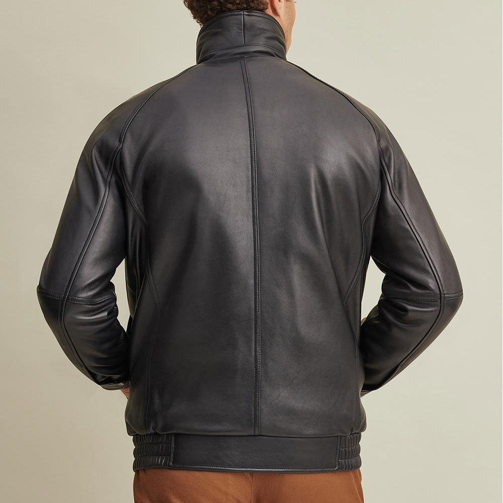 Men’s Lined Leather Bomber Jacket | The Aviator Heritage | Full Grain Apparel