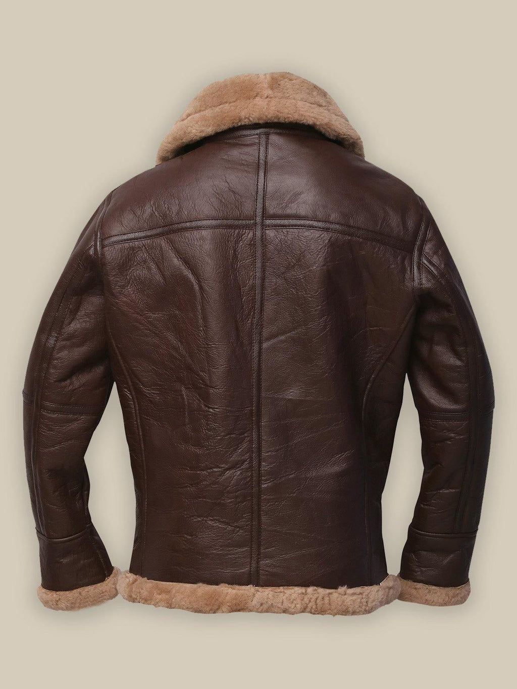 Men’s Brown Sheepskin Bomber Leather Jacket | Rugged Heritage Outerwear | Full Grain Apparel