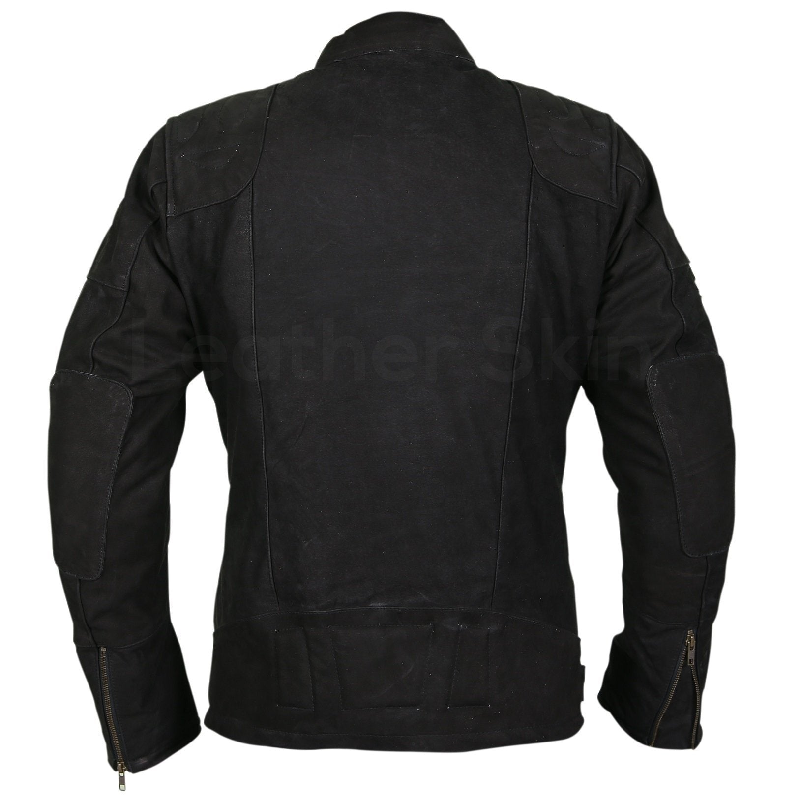 Men’s Black Suede Belted Leather Jacket | Full Grain Apparel