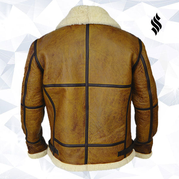 Men’s B-3 "Victory" Bomber Shearling Jacket | Heritage Flight Command | Full Grain Apparel
