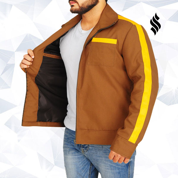 Men’s Stylish Brown Cotton Jacket | Casual Urban Wear | Full Grain Apparel