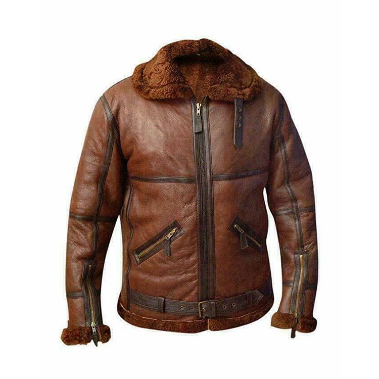 Men’s Elite Aviator Leather Jacket | High-Altitude Heritage | Full Grain Apparel
