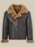 Men’s B3 Shearling Bomber Leather Jacket | Rugged Winter Aviator | Full Grain Apparel